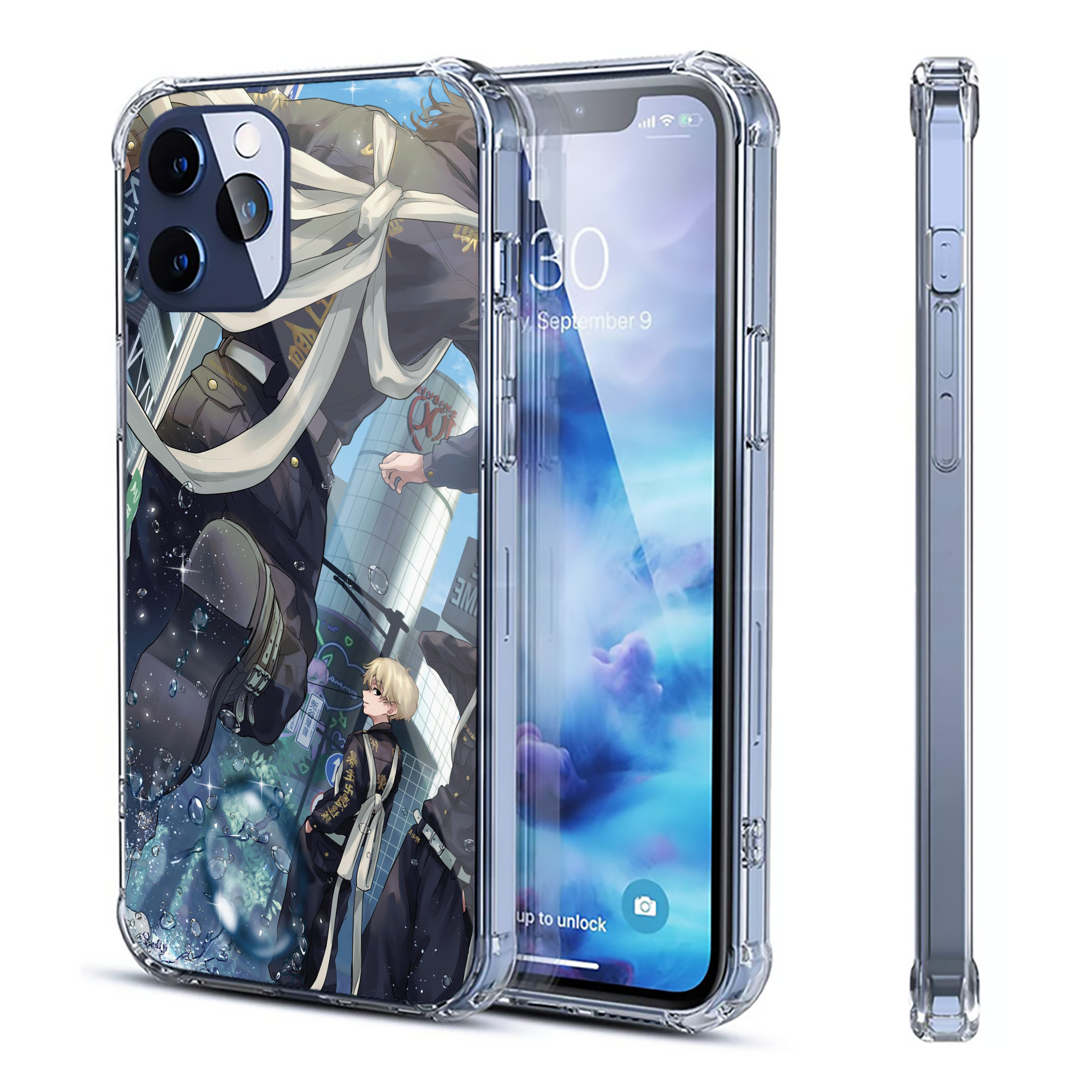 （画像用） 東京リベンジャーズ Tokyo Revengers 【iPhone 12シリーズ対応】透明スマホケース（クリアソフトケース）